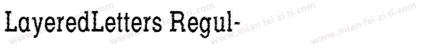 LayeredLetters Regul字体转换